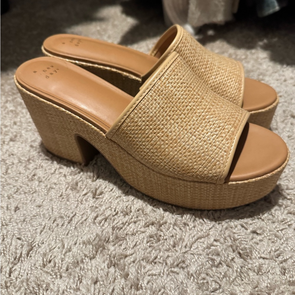 a new day Tan Platform Sandals